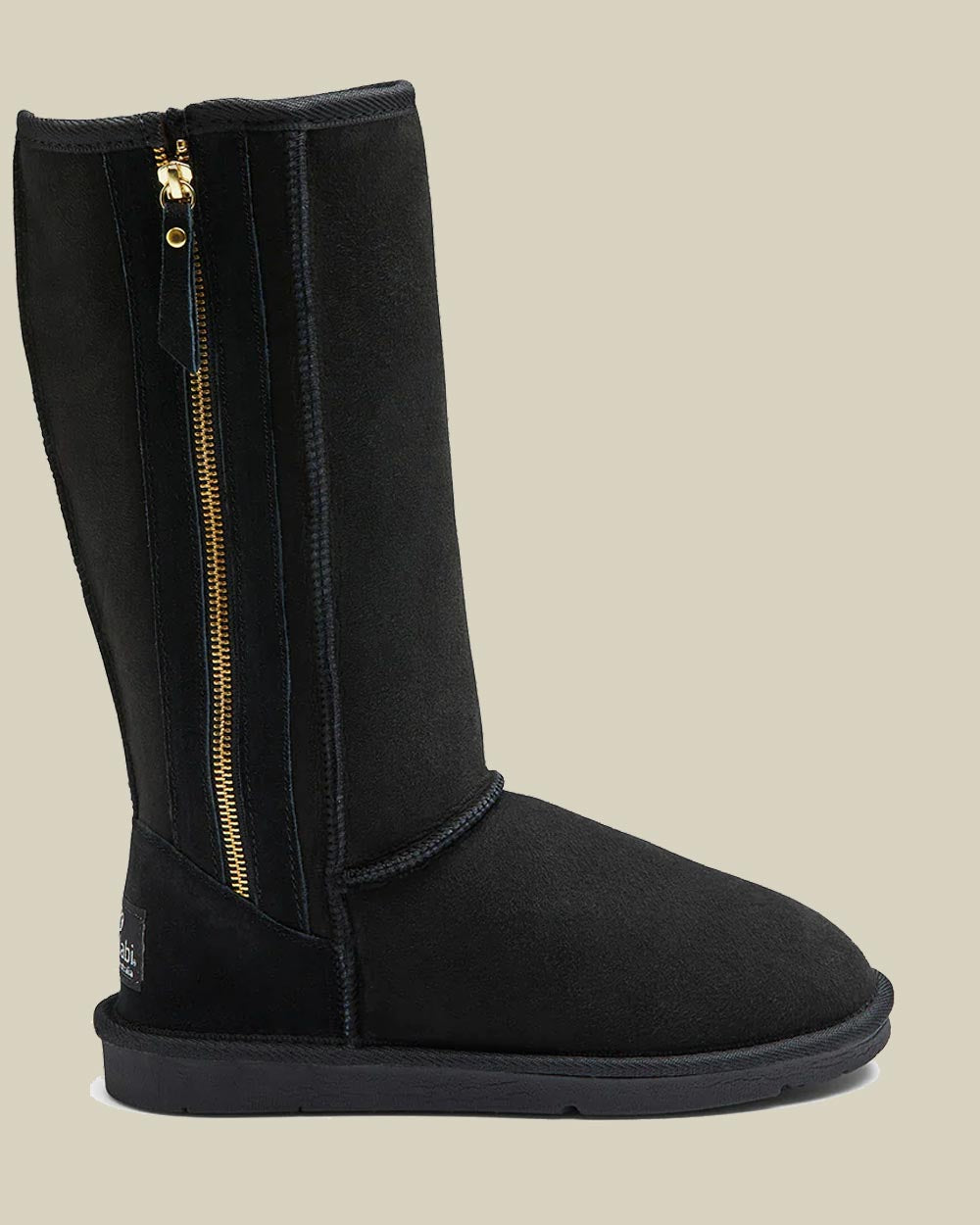 Tall Zip Sheepskin Boots